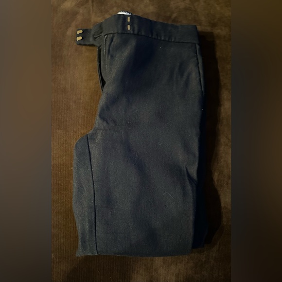 J. Crew Ryder Black Skinny Fit Pants Sz 4P. Closures 1 Button Zipper & 2 Hooks - Picture 9 of 12